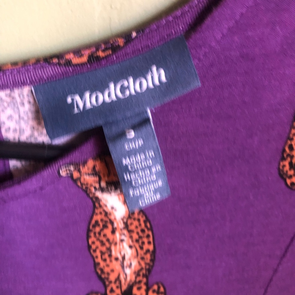 ModCloth Cheetah Print Knit Dress Flawed* - Picture 5 of 8